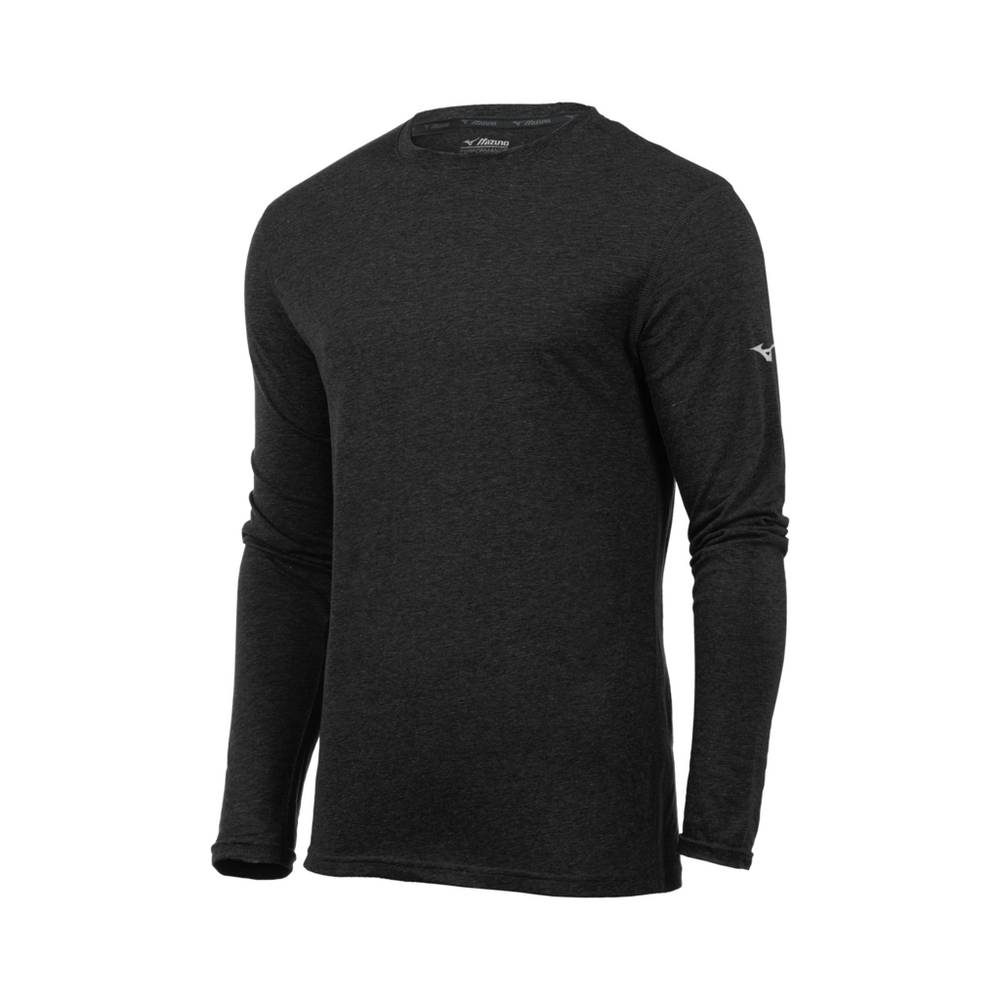 Maglie Running Mizuno Inspire Long Sleeve Uomo - Nere - 03147-QOJZ